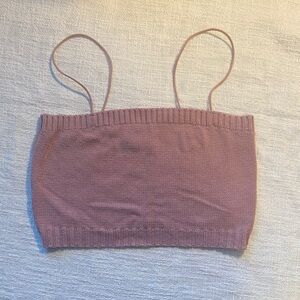 Aeropostale Dusty Pink Knit Crop Tank